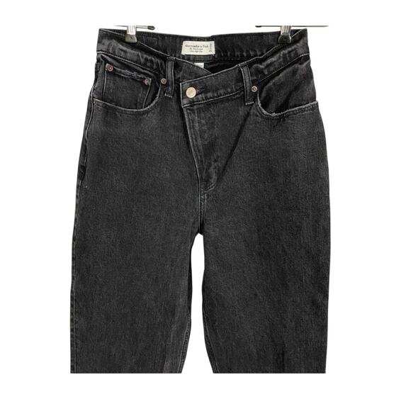 Abercrombie & Fitch Jeans Criss Cross Waist 00 The 90s Straight Ultra High Rise - Picture 9 of 9